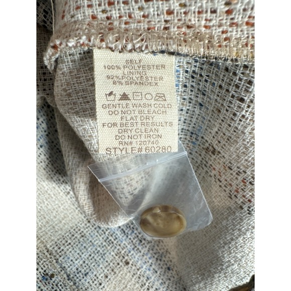 Mystree Cropped Shacket Plaid Button Front Jacket Women's Size LCasual - Picture 7 of 7